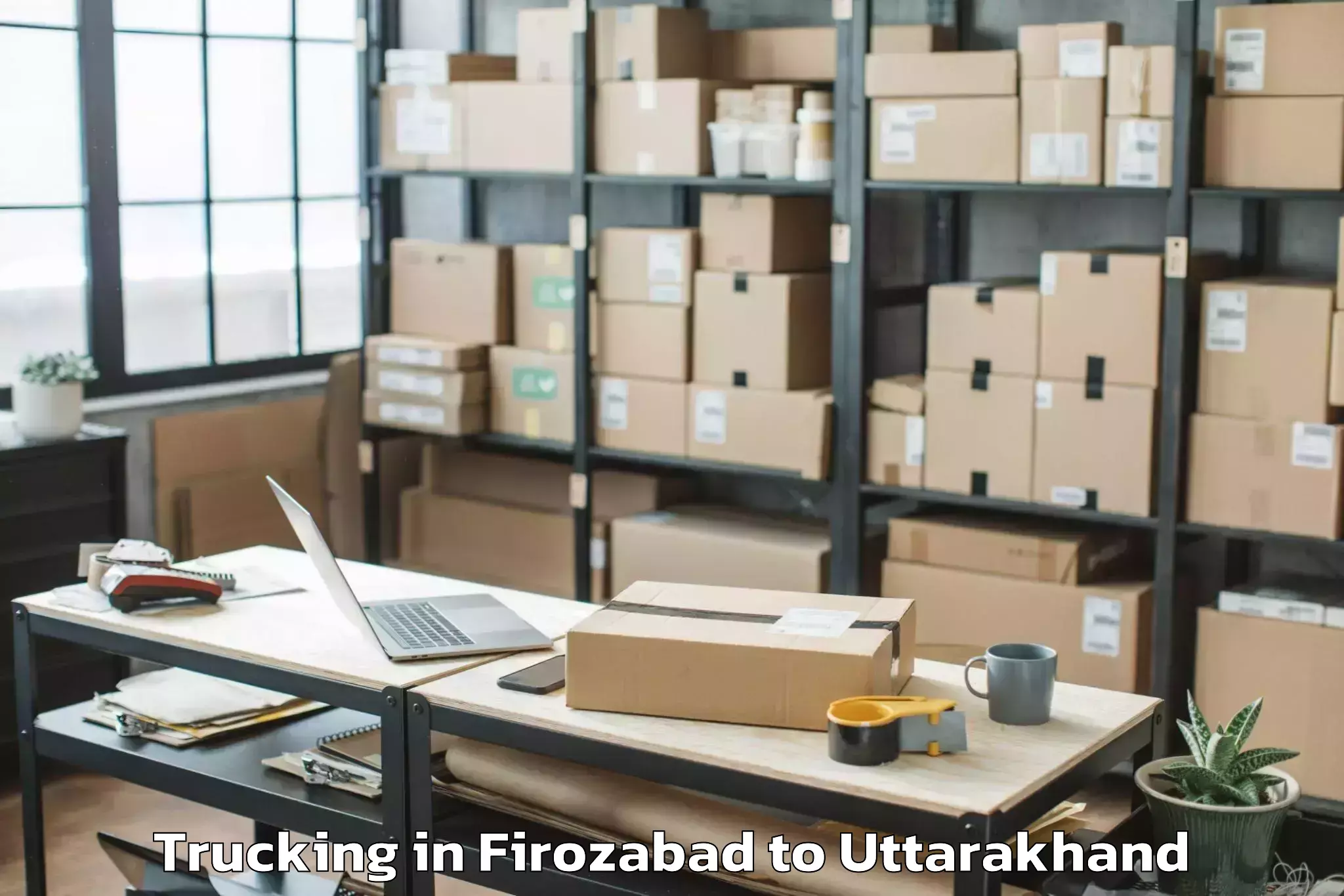 Professional Firozabad to Dehradun Trucking